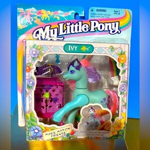 MY LITTLE PONY G2 VTG 1997 MAGIC MOTION FRIENDS COLLECTIBLE IVY w/ ACCESSORIES